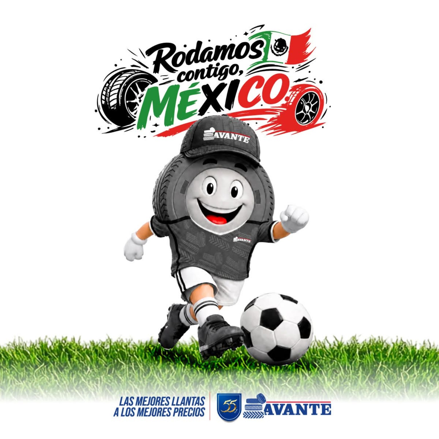 Rodamos contigo, México — diseño para redes sociales de Avante Llantas